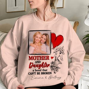 Mother And Daughter A Bond That Can't Be Broken, Personalized Shirt, Gifts For Mom - Shirts - GoDuckee