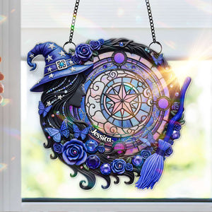 Mystical Witch Suncatcher - Personalized Gifts For Witch Lovers 10TOLU150725 - Ornament - GoDuckee