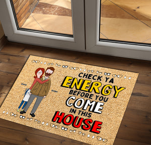 Personalized Gifts For Couple Doormat Funny Hugging Couple 03OHLU110225HG - Doormat - GoDuckee