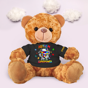 Personalized Gifts For Autism Kids Bear With Shirt 01topu270225 - Bear - GoDuckee