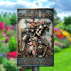 Garden Skull Art Metal Sign - Personalized Gifts For Gardening Lovers 01QHQN100725 - Metal Signs - GoDuckee