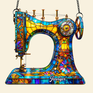 Sewing Suncatcher Ornament Personalized Gifts for Sewing Lovers 04HUDT170725 - Ornament - GoDuckee