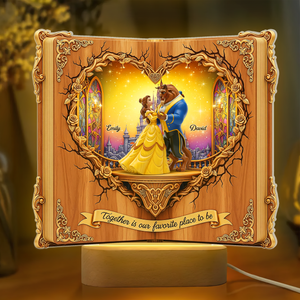 Enchanted Couple Book LED Light - Personalized Gift For Couple 02OHPU080725 - Led Night Light - GoDuckee