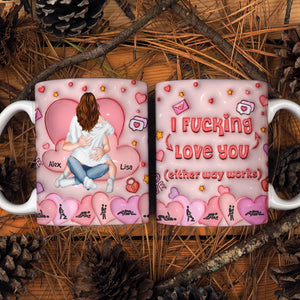 Personalized Gifts For Couple Coffee Mug Naughty Couple 03TOMH041224HH - Coffee Mug - GoDuckee