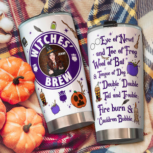Witches' Brew, Gift For Witch Lover, Personalized Tumbler, Witchcraft Tumbler, Halloween Gift 01HTPO130723TM - Tumbler Cup - GoDuckee