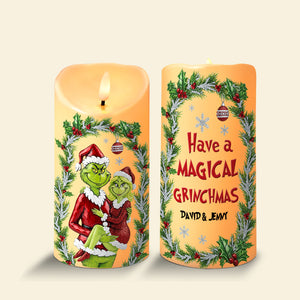 Personalized Christmas Gifts For Couple LED Candle 02pgtn210825 - Led Candle - GoDuckee