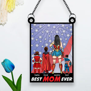 Personalized Gifts For Mom Suncatcher Window Hanging Ornament 07toqn240424pa Mother's Day - Ornaments - GoDuckee