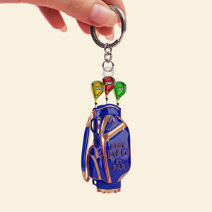 Golf Dad Keychain - Personalized Gifts For Dad 03ohtn270525 - Keychains - GoDuckee