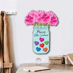 Personalized Gifts For Mom Wood Sign Mama's Little Sweethearts Mother's Day Gifts - Wood Signs - GoDuckee