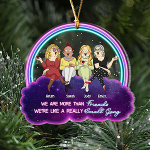 We Are More Than Friends, Bestie Gift, Personalized Ornament, Drinking Friends Ornament, Best Friends Gift - Ornament - GoDuckee