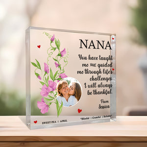 Custom Photo Gifts for Grandma Plaque Always Be Thankful - Shaped Plaques - GoDuckee