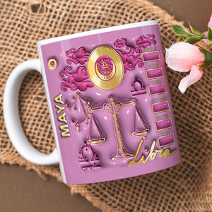 Gift For Zodiac Lover, Personalized Mug, Astrological Sign Quote Mug - Coffee Mug - GoDuckee