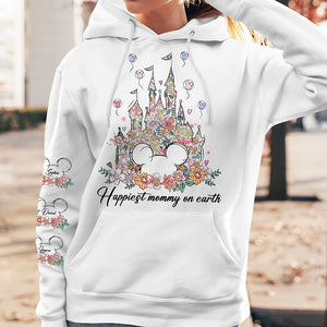 Magical Floral Mouse Shirt - Personalized Gifts For Mom 03QHQN030425 - AOP Products - GoDuckee