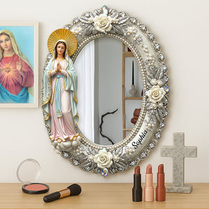 Personalized Gifts For Virgin Mary Lovers Mirror 06naqn240725 - Mirror - GoDuckee