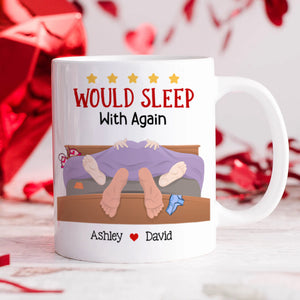 Personalized Gift For Couple Mug Would Sleep With Again - Coffee Mug - GoDuckee
