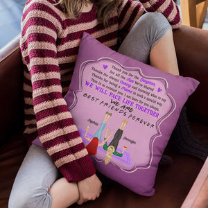 We Are Best Friends Forever-Personalized Square Pillow CC-Gift For Friends- Friends Pillow - Pillow - GoDuckee