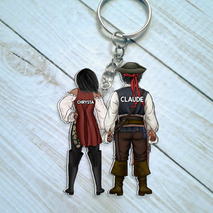 Personalized Gifts For Pirate Couple Keychain 13qhhu110125pa - Keychains - GoDuckee
