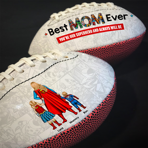 Personalized Gift For Mom American Football Mother's Day Super Mom 01ACHU030425PA - American Football - GoDuckee
