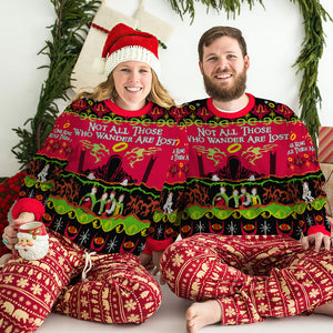 Gift For Movie Fans, Personalized Knitted Ugly Sweater, TV Series Fan Sweater, Christmas Gift 01HUXX280923 - AOP Products - GoDuckee