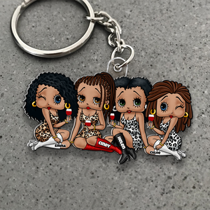 Besties Keychain - Personalized Gifts For Friends 02QHHU020525HH - Keychains - GoDuckee