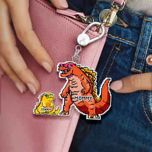 Personalized Gifts For Mom Keychain Power Monster 022QHHU060325 - Keychains - GoDuckee