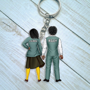 Personalized Gifts For Couple Keychain 14qhhu110125pa - Keychains - GoDuckee