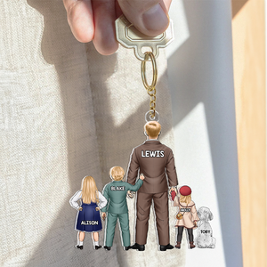 Dad Keychain - Personalized Gifts For Dad 09qhhu020525pa - Keychains - GoDuckee