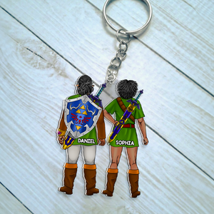 Personalized Gifts For Couple Keychain 05HUQH100124HG - Keychains - GoDuckee