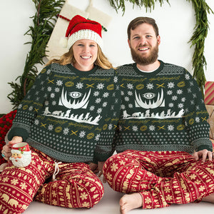 Gift For Movie Fans, Personalized Knitted Ugly Sweater, TV Series Fan Sweater, Christmas Gift 01HUXX280923 - AOP Products - GoDuckee