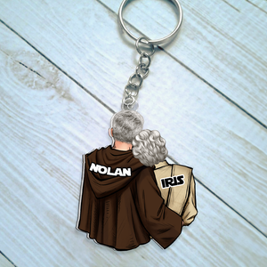 Personalized Gifts For Couple Keychain 09qhhu110125hh - Keychains - GoDuckee