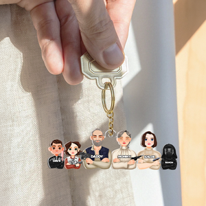 Personalized Gifts For Family Keychain Galaxy Family 01QHHU070325HG - Keychains - GoDuckee
