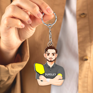 Personalized Gifts For Pickleball Lover Keychain 013QHHU220125PA - Keychains - GoDuckee