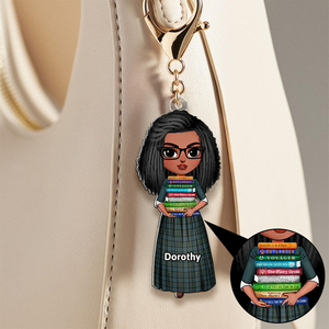 Personalized Gifts For Book Lovers Keychain 02qhhu120325hh - Keychains - GoDuckee