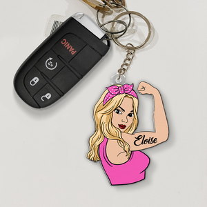 Personalized Gifts For Strong Girl Keychain 04QHHU230125TM - Keychains - GoDuckee