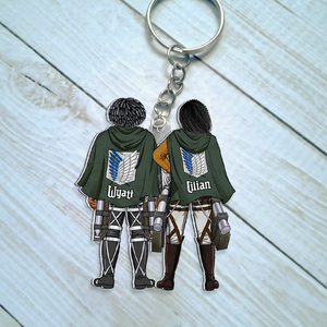 Personalized Gifts For Couple Keychain Anime Couple 06QHHU100124HH - Keychains - GoDuckee