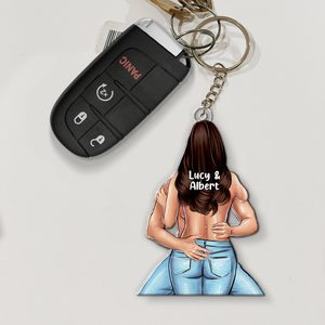 Personalized Gifts For Naughty Couple Keychain 02qhhu130125 - Keychains - GoDuckee