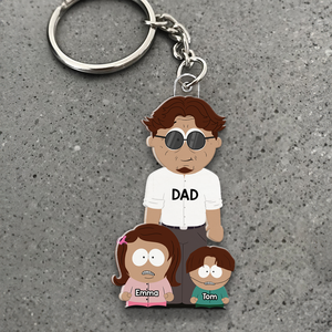 Dad Keychain - Personalized Gifts For Dad 03QHHU160525HG - Keychains - GoDuckee