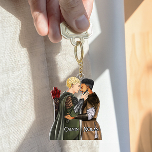 Personalized Gifts For Couple Keychain Hugging Couple 023QHHU110125TM - Keychains - GoDuckee