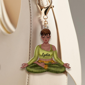 Personalized Gifts For Yoga Lover Keychain 02QHHU130325TM - Keychains - GoDuckee