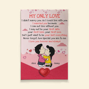 Personalized Gifts For Cartoon Lover Canvas Poster Couple Valentine 04XQMH051224HG - Poster & Canvas - GoDuckee