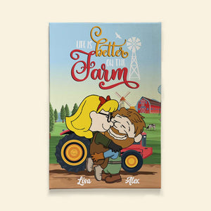 Personalized Gifts For Couple Poster Better On The Farm 05XQMH150125HG - Poster & Canvas - GoDuckee