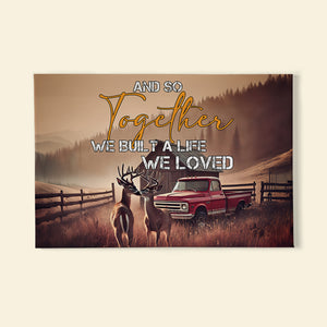 Gifts For Couple Canvas Print Deer Couple 03OHMH111224 - Poster & Canvas - GoDuckee