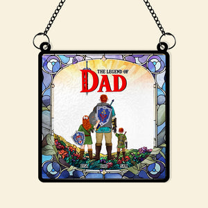 Personalized Gifts For Dad Suncatcher Window Hanging Ornament 011KAMH250424HG Father's Day (Copy) - Ornaments - GoDuckee