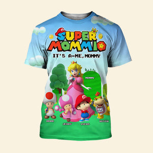 Personalized Gifts For Mom 3D Shirt, It's A-Me Mommy 01OHTI220325 - AOP Products - GoDuckee