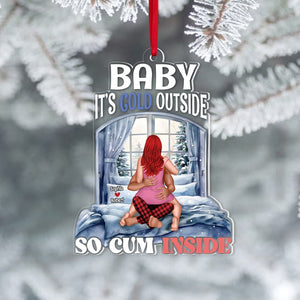 Couple, Baby, It's Cold Outside, Personalized Ornament, Christmas Gifts For Couple, 01QHPO300923HH - Ornament - GoDuckee