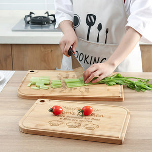 Mom's Kitchen Where Memories Are Made- Personalized Engraved Cutting Board-02kaqn261223 - Home Decor - GoDuckee