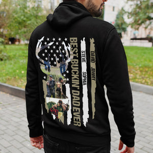 Father, Best Buckin Dad Ever, Custom Photo Shirt, Hunters Shirt, Gift For Father - Shirts - GoDuckee