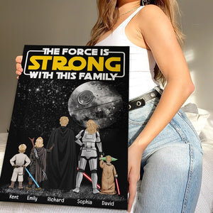 Personalized Gifts For Family Canvas Print Strong With This Family 01qhqn200124dahhhg - Canvas Print - GoDuckee