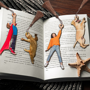 Custom photo Wooden Bookmark Gift, Wood Bookmarks Make a Perfect Gif, Book Worms - Bookmarks - GoDuckee
