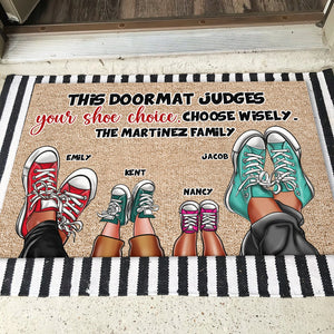 Personalized Gifts For Family Doormat Choose Wisely - Doormats - GoDuckee